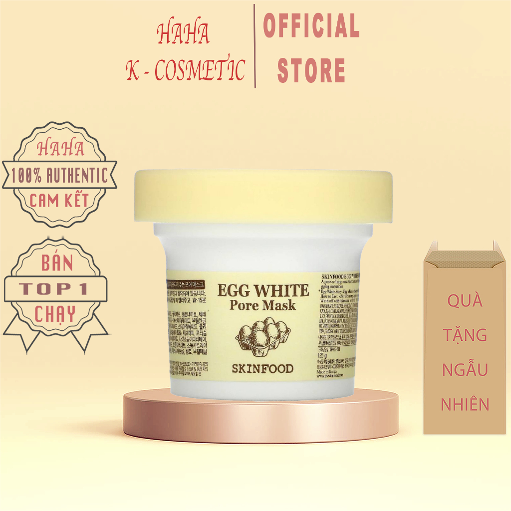 Mặt nạ tẩy da chết Skinfood Egg white pore Mask 125g