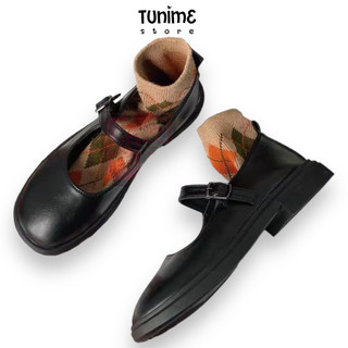 🔥XẢ CẮT MÃ🔥Giày búp bê da trơn đế bệt Marry Jane vintage - tunime store Giày0326