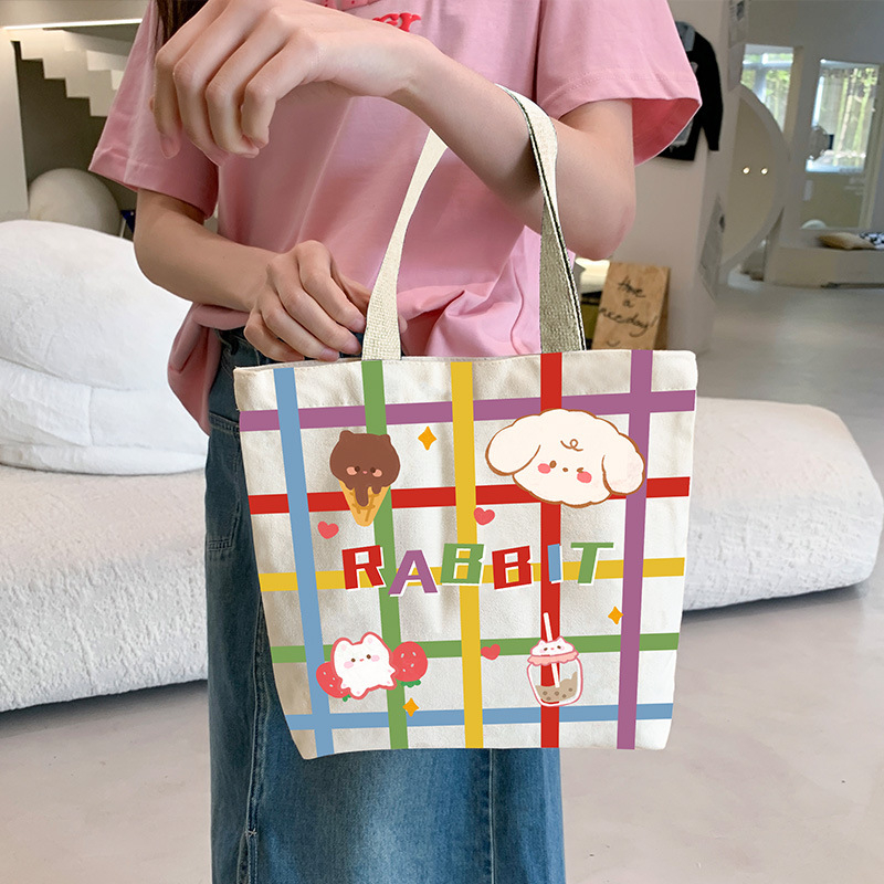 Túi vải túi tote đeo chéo đi học đi chơi giá rẻ có khoá kéo phong cách hàn quốc LYLATA TT05