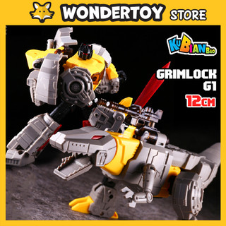  Mô Hình Lắp Ráp KBB Transformers G1 Grimlock Model Kit Robot Biến Hình Khủng Long 12cm 