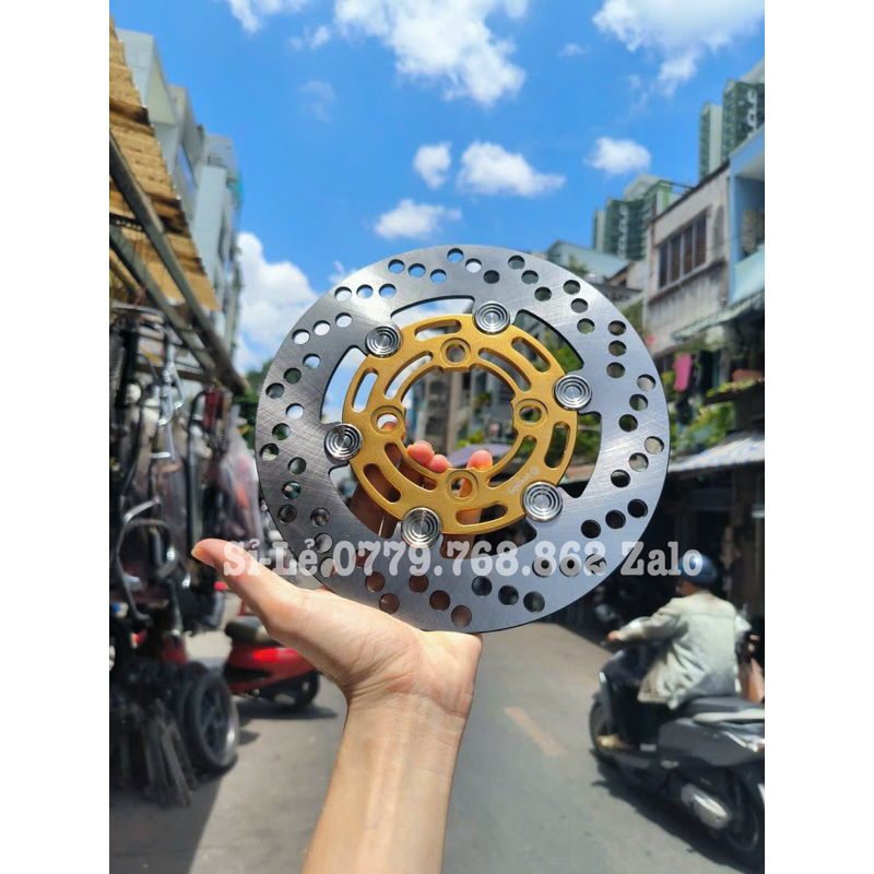 Đĩa thắng 220mm brembo moto 3 khoen salaya lắp future led , vario , ab , ex 135 , sirus , wave a110