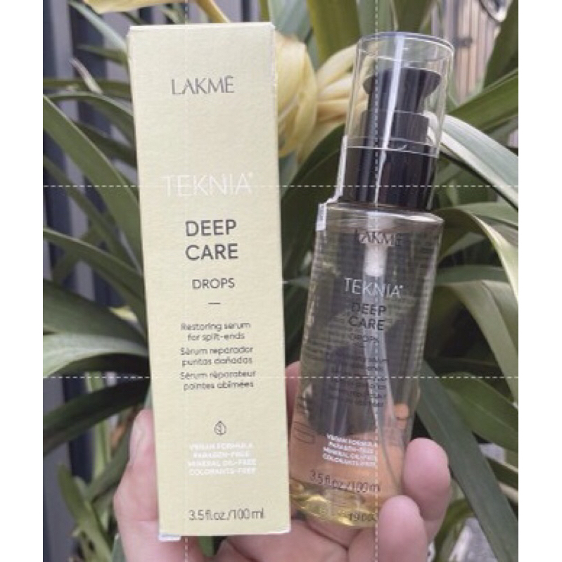 Tinh dầu Lakme phục hồi tóc khô và hư tổn Teknia Deep Care Drops 100ml