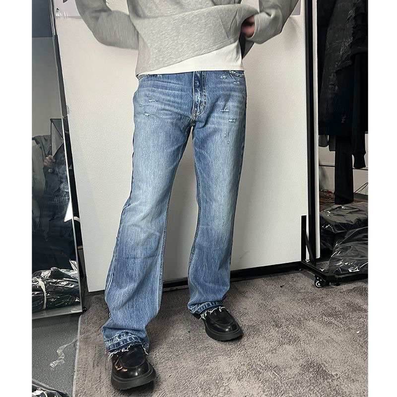 Flared Jeans - Quần jeans ống loe streetwear gấu rách 2023