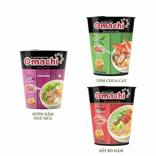 Mì ly omachi 112g (có cây thịt xúc xích 45g )