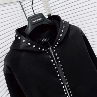 Áo Khoác Nam Đinh Đính Đá Cao Cấp - Áo Khoác Hoodie From Dáng Unisex Cực Hot Trend 2023