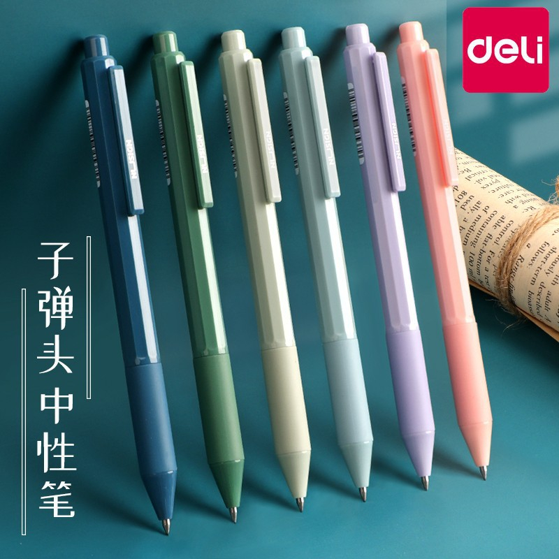 Bút Gel Deli NS559 Mực đen Cao Cấp Màu Sắc Sang Trọng Mực Màu Đen Ngòi Caron Viết Siêu Êm