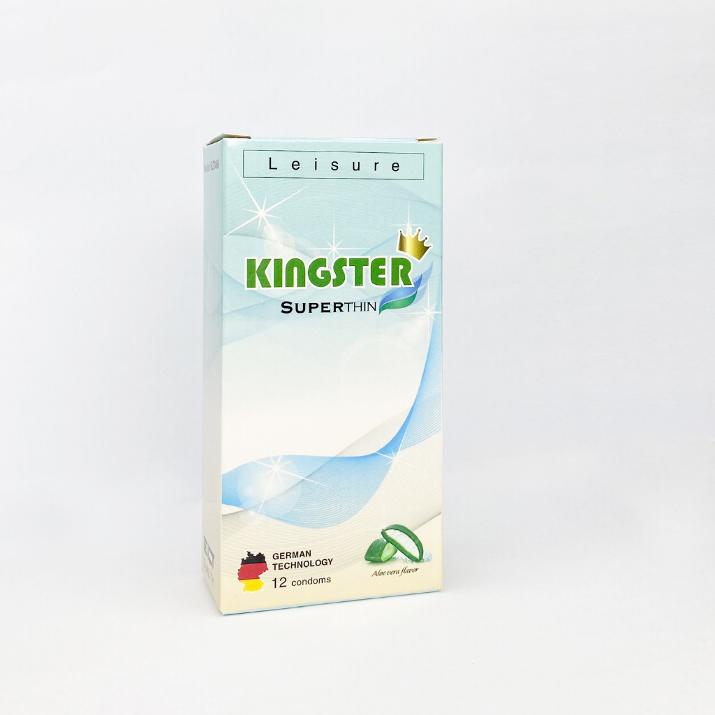 Bao cao su Kingster Superthin Condom Tất Thành Pharma hộp 12 bao