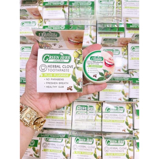 Kem trắng răng green herb thái lan 25gr tặng bàn chải đánh răng