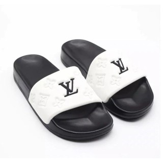 Dép quai ngang nam nữ dập chữ nhiều màu nổi bật size 35-43