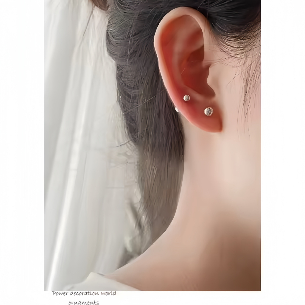 ĐỌC KĨ 1 CHIẾC khuyên thép y tế 2 đầu bi