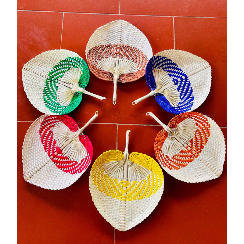 Quạt lá đề,quạt nan hình tim,quạt nan trang trí,  decor trang trí tết,làm đồ handmade