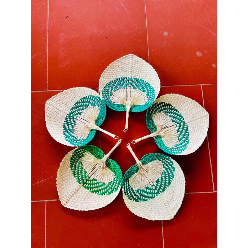 Quạt lá đề,quạt nan hình tim,quạt nan trang trí,  decor trang trí tết,làm đồ handmade