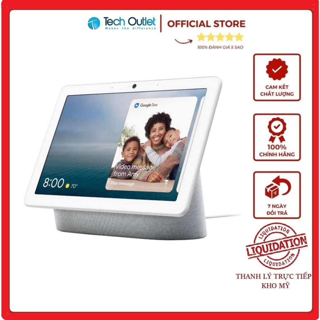 Màn Hình Thông Minh Google Nest Hub Max 10" Inch Full HD Tích Hợp Trợ Lý Ảo