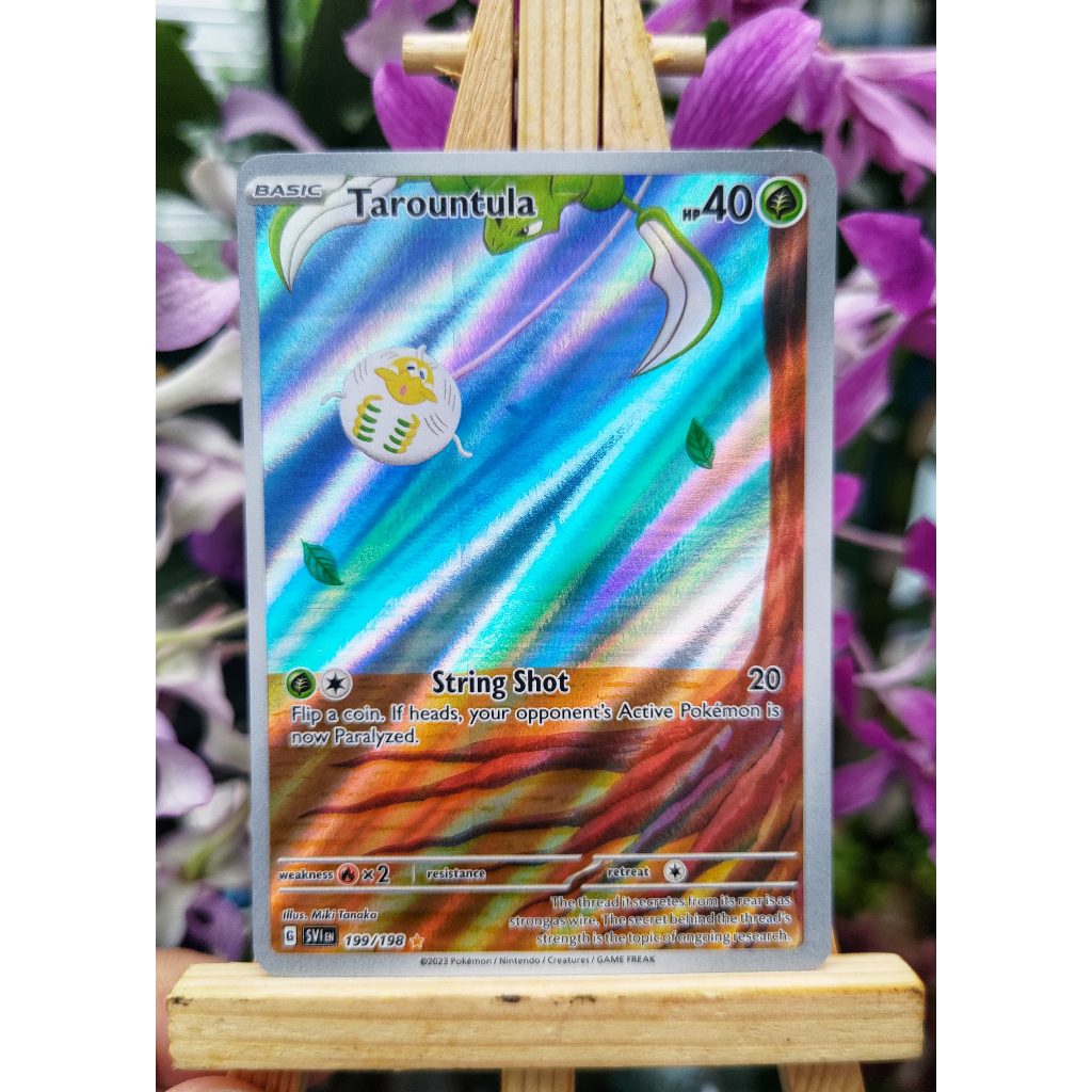 Combo 2 Thẻ Pokemon Tarountula - 199/198 - IR và Spidops ex - 243/198 - SIR