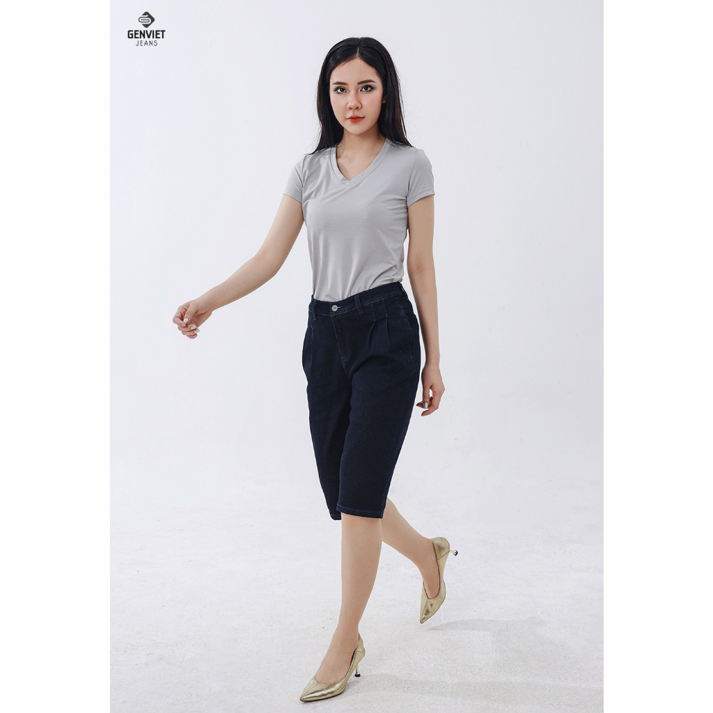 Quần Ngố Nữ Jeans Col Thụng DQ304J8232