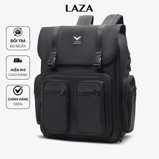 Balo nam túi hộp LAZA Simple Backpack 500 - Chất liệu chống thấm nước - Bảo hành TRỌN ĐỜI
