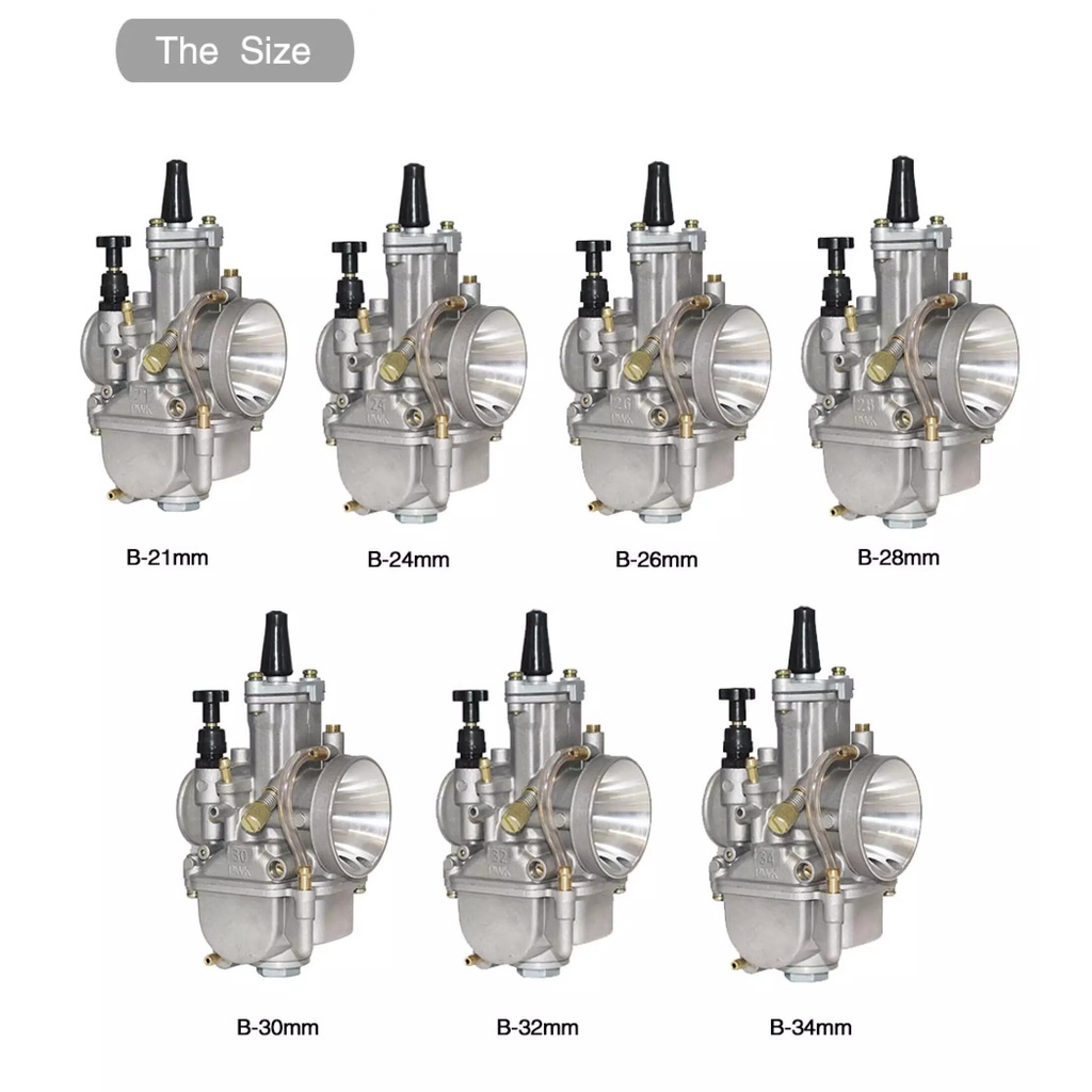 Bình xăng con PWK Kenhin KR150 họng 21mm 24mm 26mm 28mm 30mm 32mm 34mm