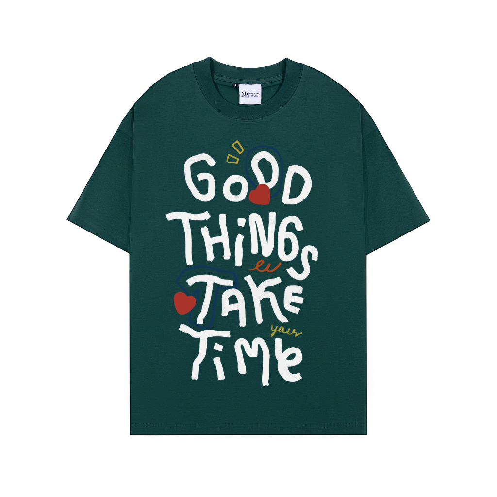 Áo thun The Xide áo phông unisex hình in form rộng chất cotton 2 chiều định lượng 250gr co giãn