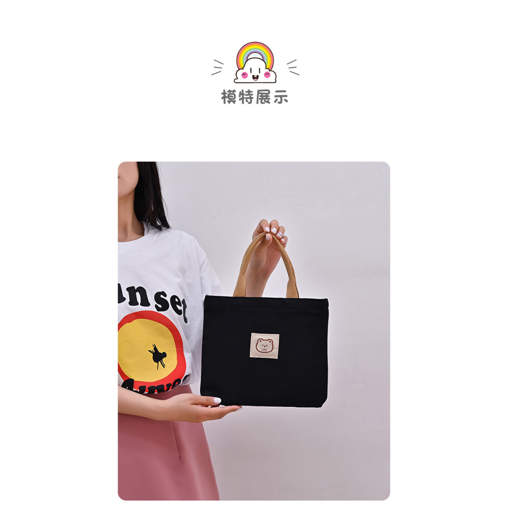 Túi vải túi tote đeo chéo đi học đi chơi giá rẻ có khoá kéo phong cách hàn quốc LYLATA TT10