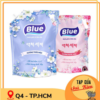 Nước giặt xả BLUE hương nước hoa / hương thảo mộc TÚI 2KG (2.1L) - tapquachukim