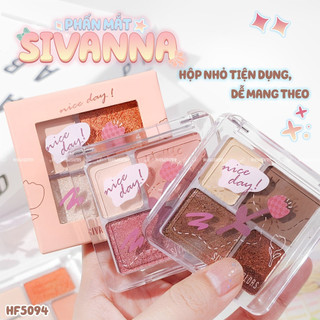 Phấn mắt 4 Ô Sivanna Pastoral Flavor Four Color Eyeshadow