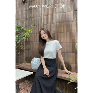Áo thun nữ cổ tròn form ôm Short Tee Mùa Hè Maxy Workshop