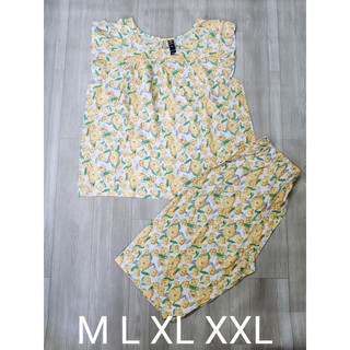 Bộ quần lửng vải lanh XK