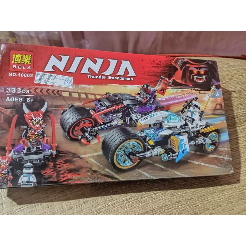 Ninjago Bela 10802 cuộc đua moto Zane