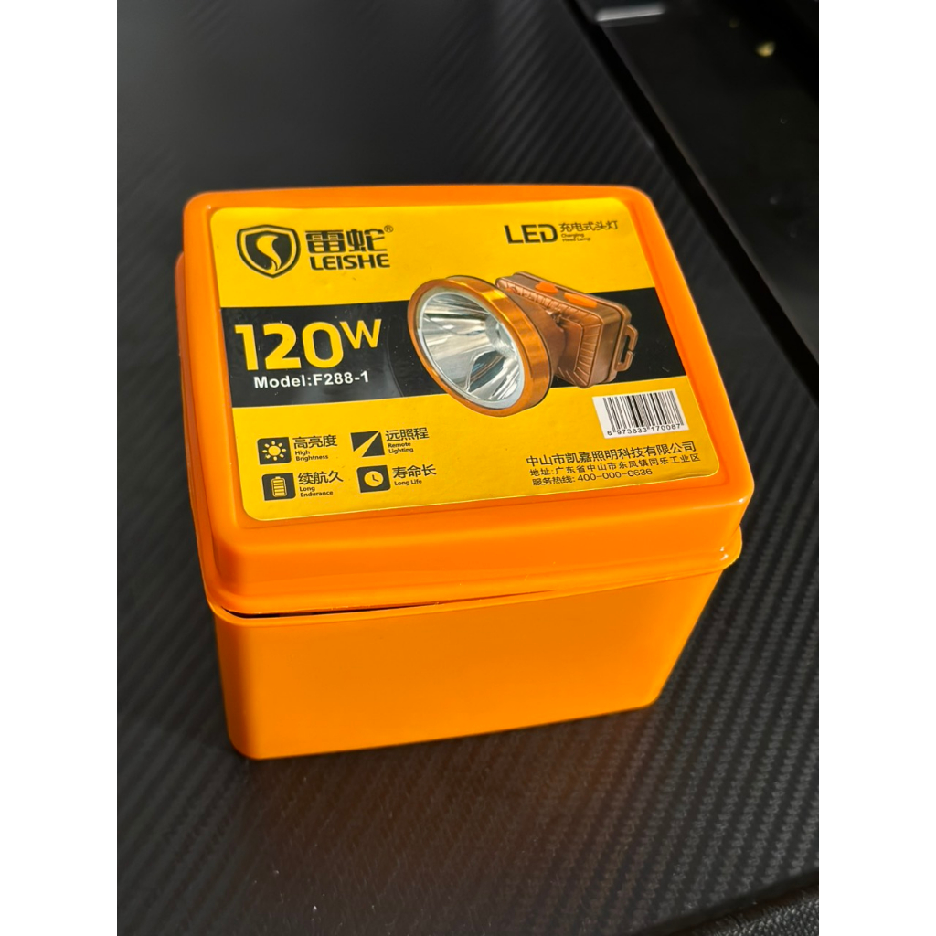 Đèn pin đội đầu siêu sáng chiếu xa 500m, đèn đội đầu 1 bóng pin trâu 3600mAh, chống thấm nước IPX6