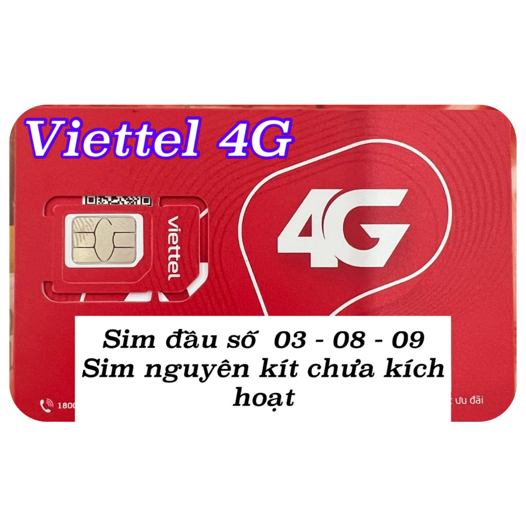 Sim Viettel GIÁ SIÊU RẺ, NGUYÊN KIT chưa kích hoạt