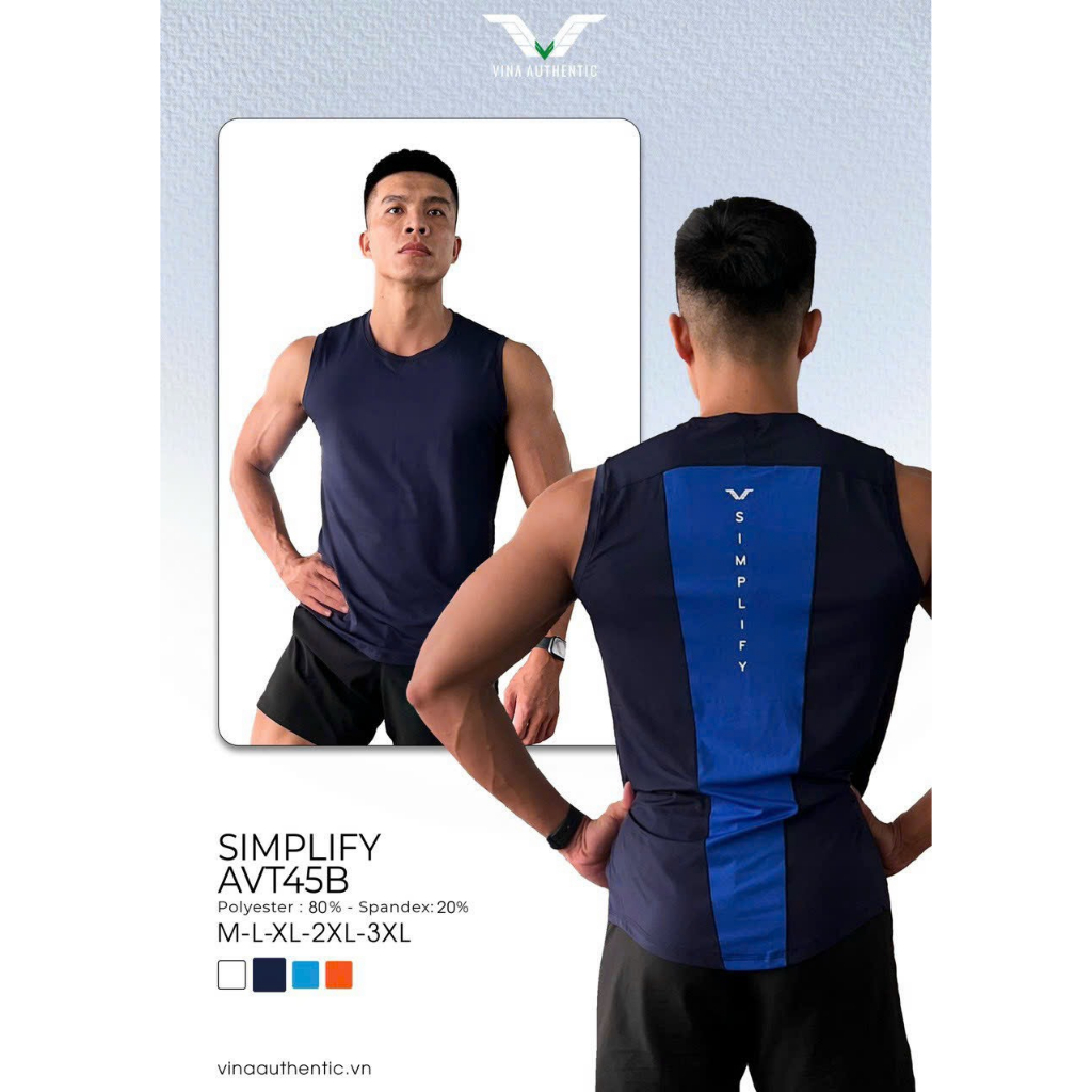 AVT45- Áo Boby Nam Sát Nách Khoe Body Nam Tính, Thiết Kế Mạnh Mẽ, Vải Thoáng Mát