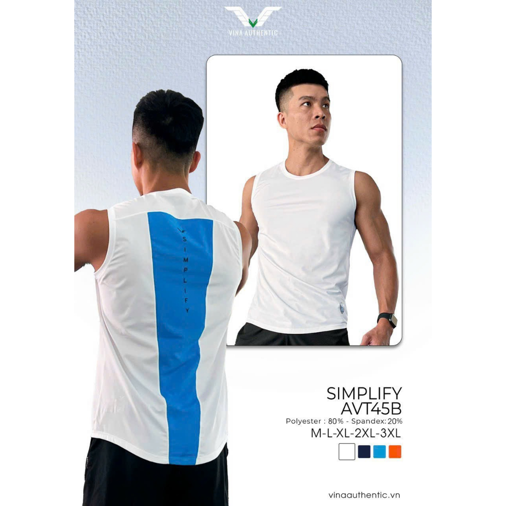 AVT45- Áo Boby Nam Sát Nách Khoe Body Nam Tính, Thiết Kế Mạnh Mẽ, Vải Thoáng Mát