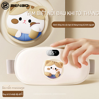 Massage giảm đau bụng kinh và đau lưng bằng đai chườm nóng sưởi ấm cho phụ nữ