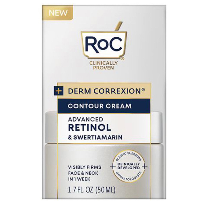 Kem dưỡng da mặt và cổ RoC Derm Correxion Contour Cream Advanced Retinol & Swertiamarin 50ml