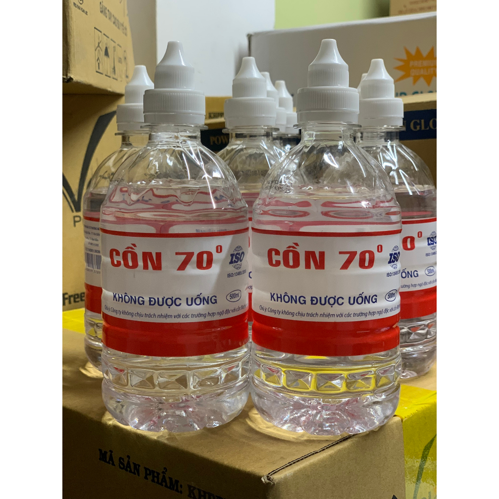 CỒN 70 ĐỘ SÁT KHUẨN 500ml Hải Nam