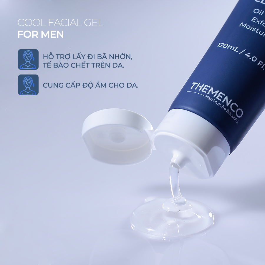 Combo Serum Mờ Thâm Trắng Da Kiềm Dầu Dành Cho Nam Giới Lightening Serum 30ml và Sữa rửa mặt Cool Facial Gel 120ml