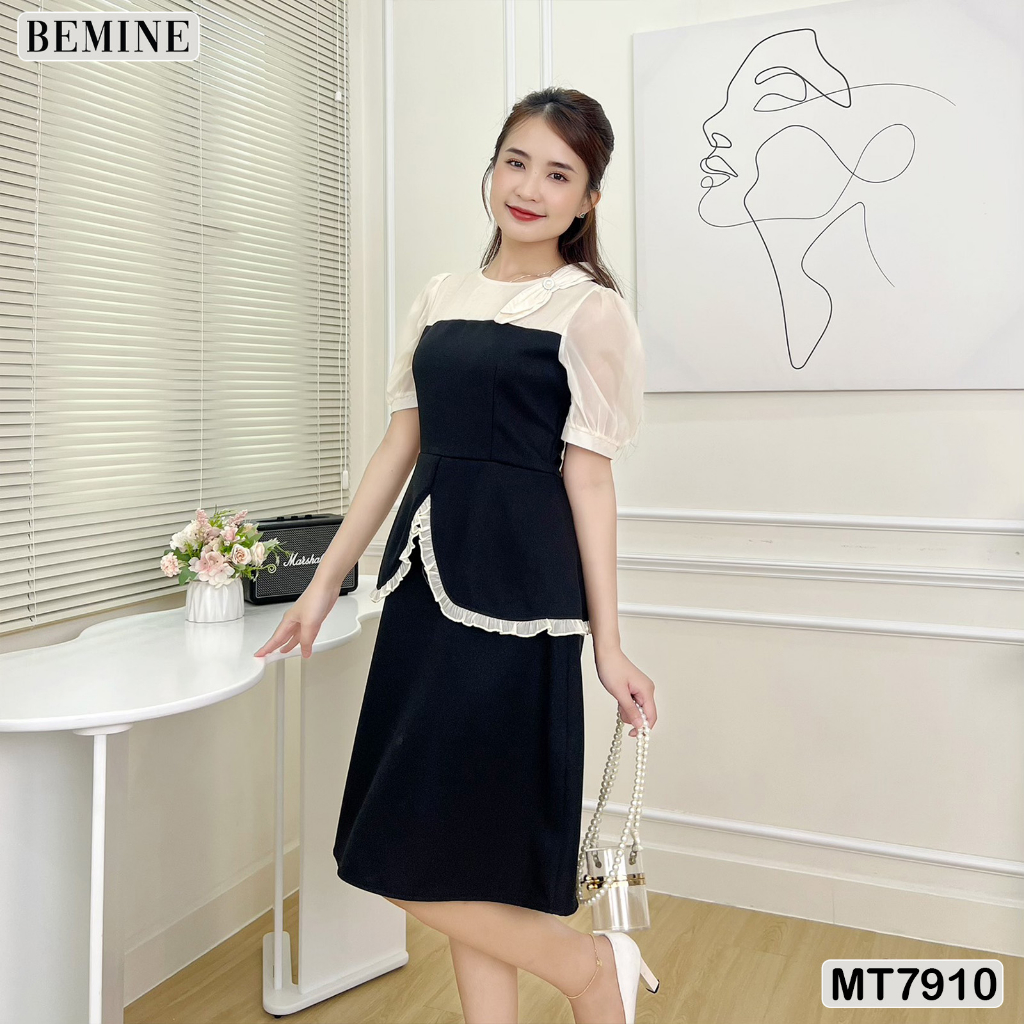 Đầm thiết kế tay phồng tùng xoè BEMINE MT7910