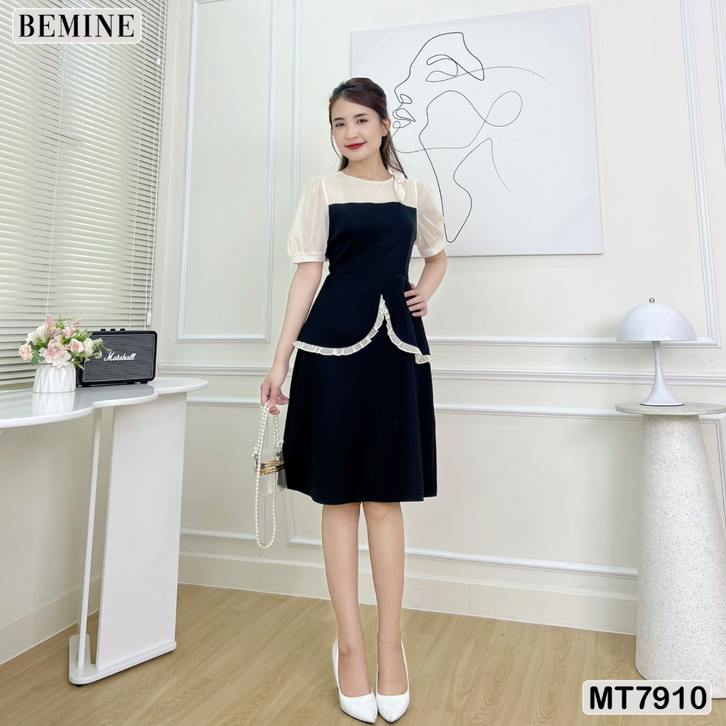 Đầm thiết kế tay phồng tùng xoè BEMINE MT7910