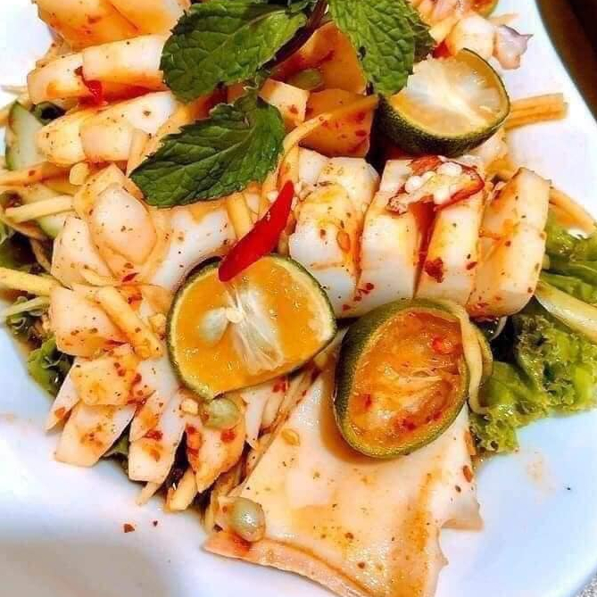 Đuôi mực lá đại dương túi 1kg hàng net