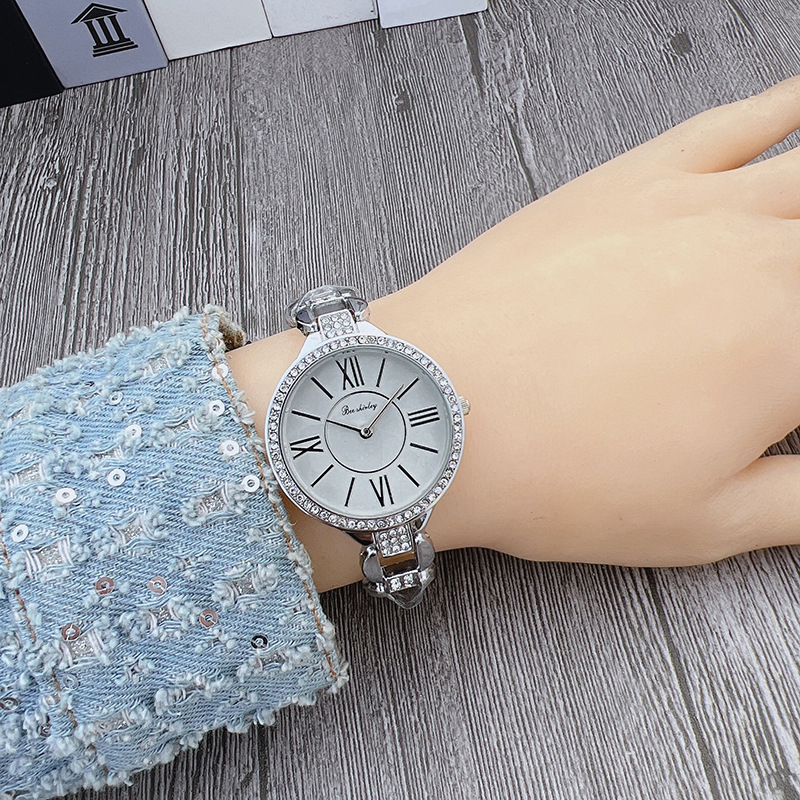 Đồng hồ Bee Shirley nữ mặt tròn dây thép đáng yêu cho các bạn nữ, size mặt 35mm, bảo hành 12 tháng