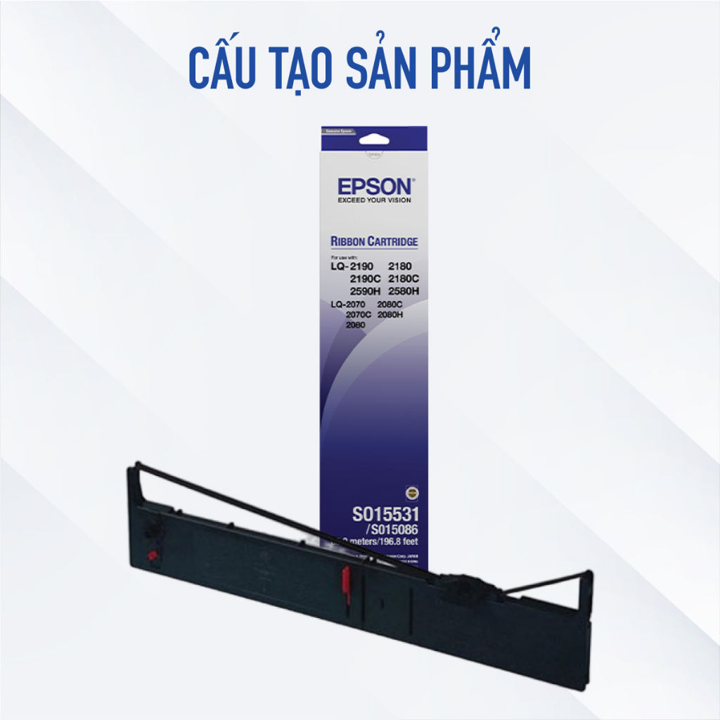 Băng Mực Máy In Epson C13S015589 Chính Hãng Dùng Cho Máy LQ-590 Bảo Vệ Đầu Kim Tránh Hư Mòn