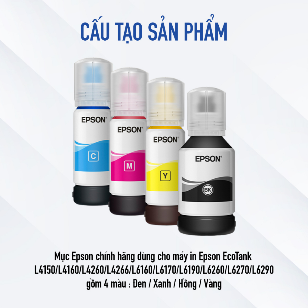 Mực In Cao Cấp Epson 001 Dùng Cho Máy L4150/L4160/L6160/L6170/L6190/L4260/L4266/L6260/L6270/L6290/L14150