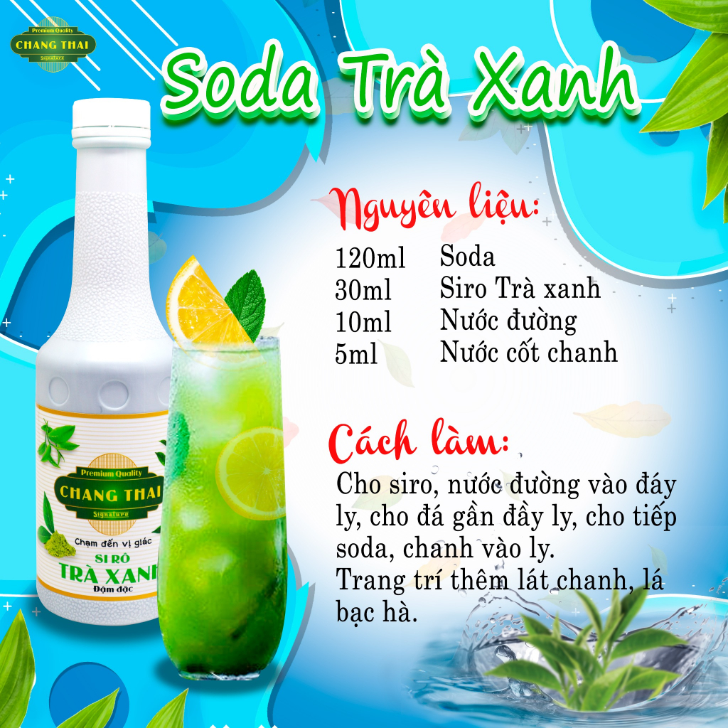 Siro Trà Xanh Chang Thai 1000ml