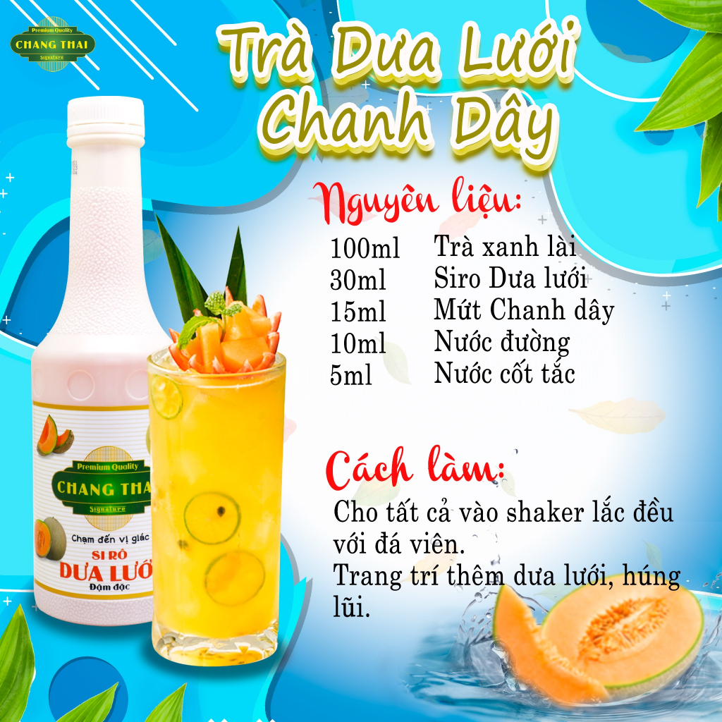 Siro Dưa Lưới Chang Thai 1000ml