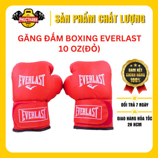 Găng đấm tập boxing Everlast 10oz màu đỏ