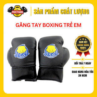Găng tay đấm boxing trẻ em (đen)