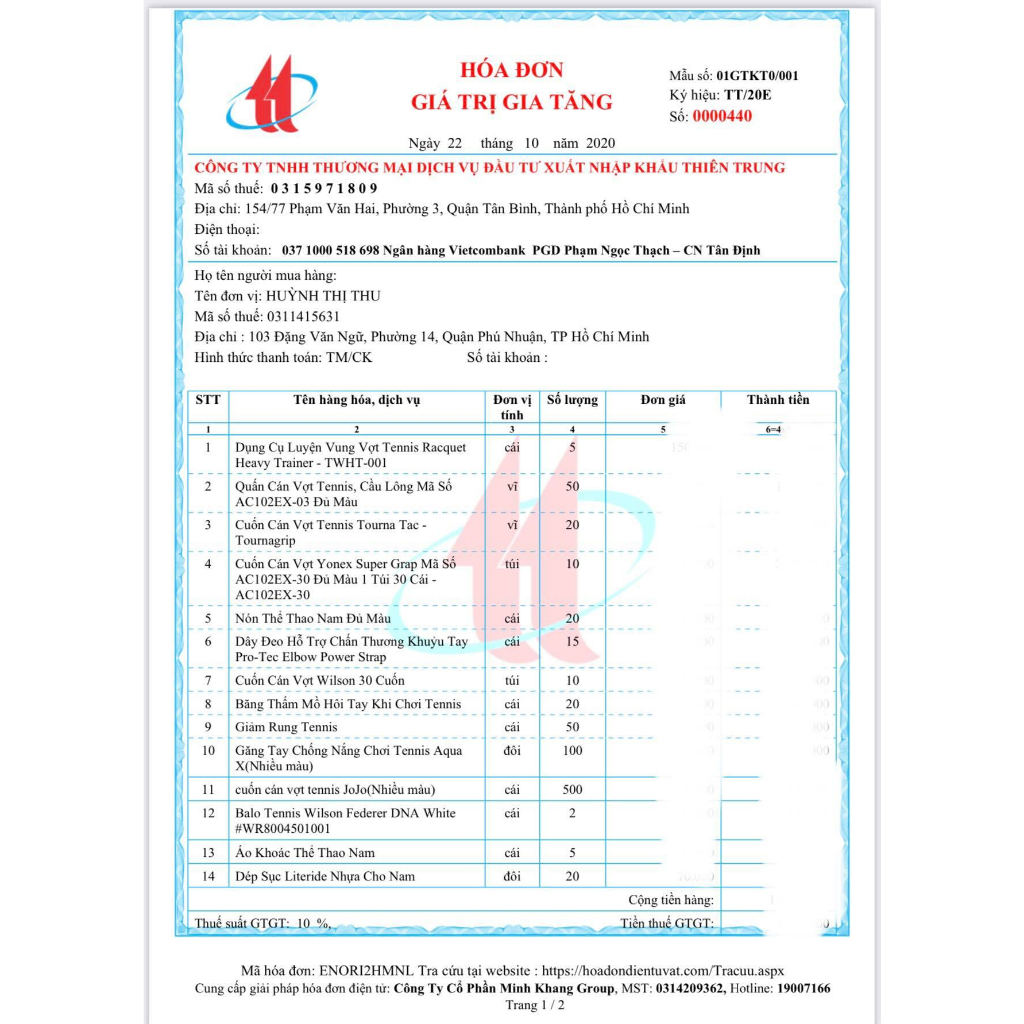 Combo 10C Cuốn Cán Vợt Tennis Joto, Quấn Cán Vợt Cầu Lông Joto