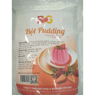 Bột pudding dâu r&g 1kg -topping trà sữa
