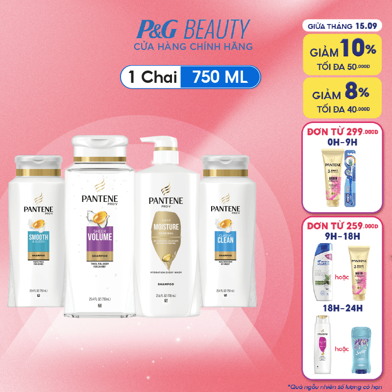 Mới I Dầu Gội Pantene 700/750ml - Mỹ