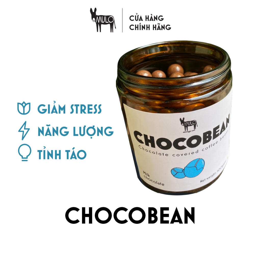 Viên chocolate bọc hạt cà phê I Hũ 100g MULO Coffee